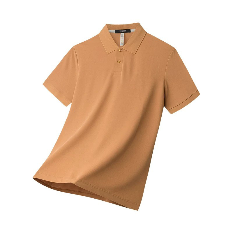 【含桑蚕丝】虎都冰丝polo衫短袖T恤男夏季薄款商务休闲翻领衣服