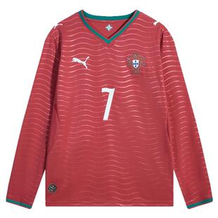 天朗足球彪马26世界杯葡萄牙主场球迷版C罗长袖足球服788142 77