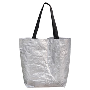 银色编织袋大容量服装店手提袋子加厚购物袋礼品袋防水耐磨可定制