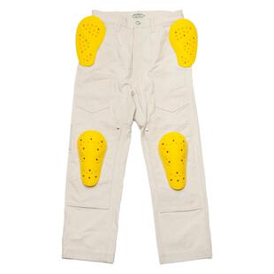 「福禄车库」专业CE2护具！硬核咔叽机车摩托复古骑行白胚牛仔裤