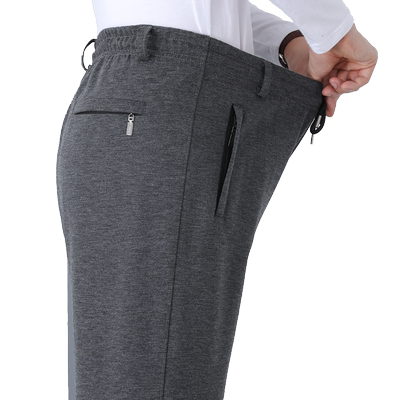 加绒长裤男运动裤爸爸加厚休闲裤