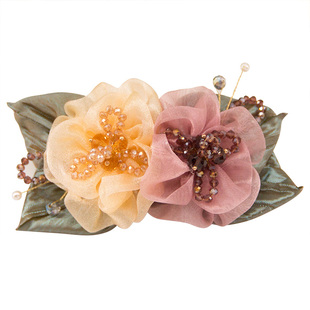 头花2025网红爆款新款发夹女后脑勺发卡头饰夹子卡子女士高端发饰