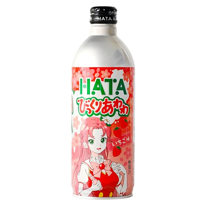 日本进口HATA哈塔哈密瓜草莓蓝莓味波子汽水网红解渴果味碳酸饮料