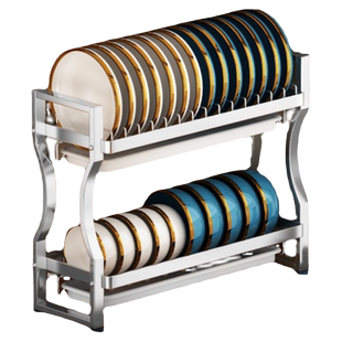 304不锈钢碗碟收纳架窄小尺寸窗台厨房橱柜沥水碗架碗盘置物架子