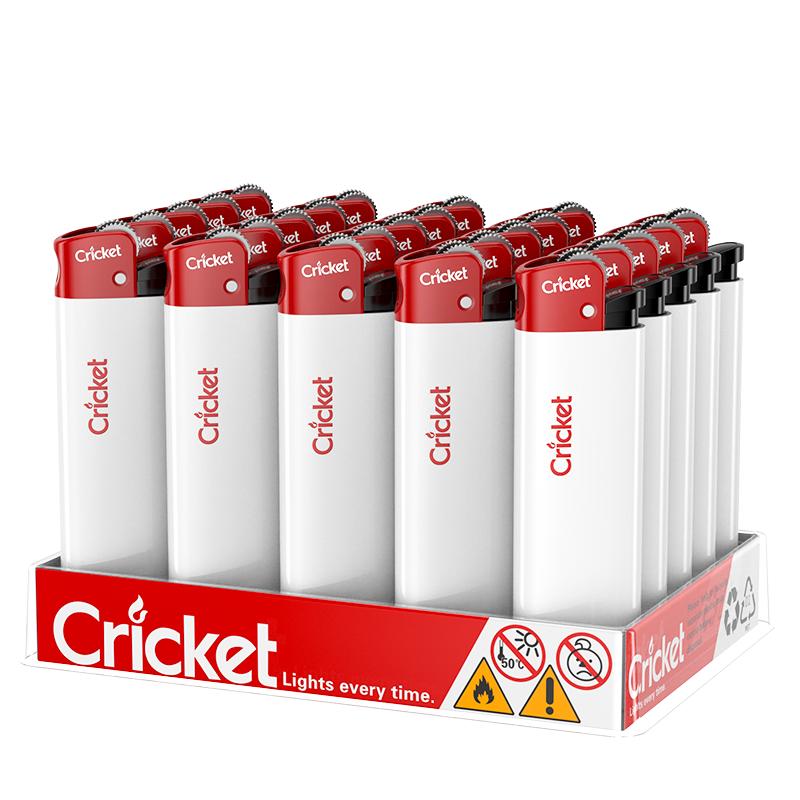 cricket草蜢一次性打火機砂輪式純白系列輪火石廣告定制訂做印字