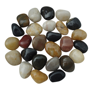 【5斤9.9元】大小天然雨花石鹅卵石石头铺地石鱼缸鹅软石五彩石