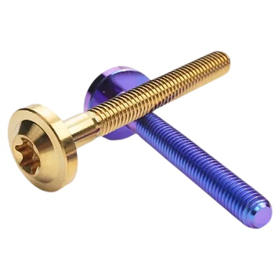 TC4钛合金螺丝 飞碟头内梅花车辆改装螺栓电动摩托减重螺钉M5M6M8