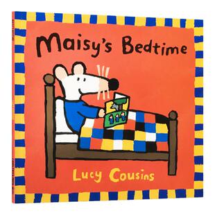 送音频英文原版进口绘本 Maisy's Bedtime小鼠波波廖彩杏少儿童书 低幼儿童英语启蒙图画书 Lucy Cousins 露西卡森 平装 正版