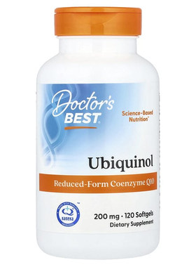 Doctor's best多特倍斯高吸收还原型辅酶q10泛醇心脏护心肌动力能