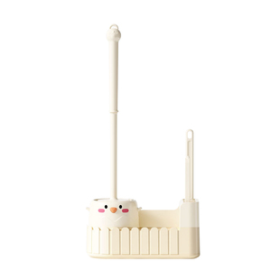 马桶刷无死角家用置物台套装卫生间厕所刷子带底座套装壁挂式长柄