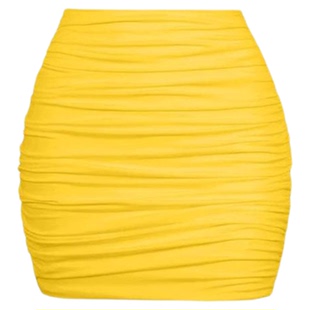 Solid color tight fitting hip hugging skirt 纯色紧身包臀裙女