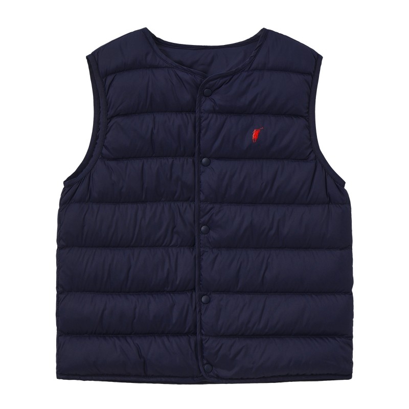 POLOWALK童装男女童羽绒马夹2025新品简约基础休闲羽绒儿童背心