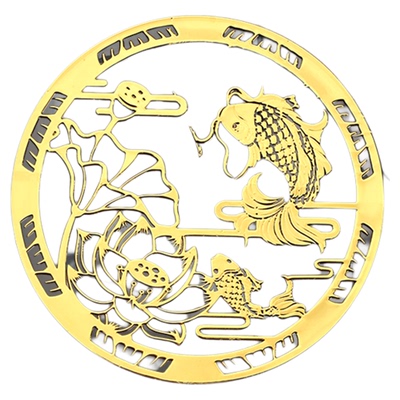 卧室对厕所荷花卫生间贴画净秽图