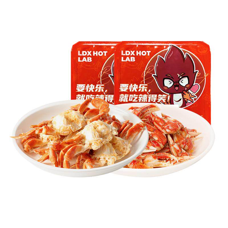 辣得笑螃蟹蟹钳熟食卤味即食零食