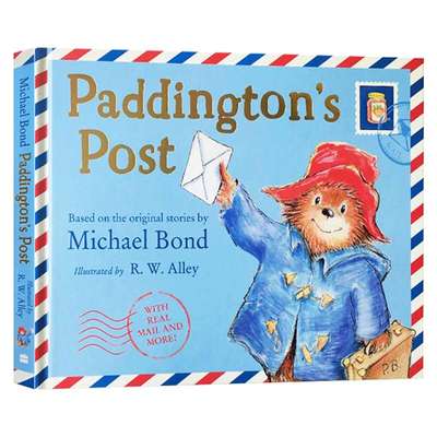 帕丁顿熊的邮件 英文原版 Paddington's Post 帕丁顿熊的明信片 儿童互动游戏书绘本 精装 帕丁顿熊的英国之旅 英文版进口英语书籍