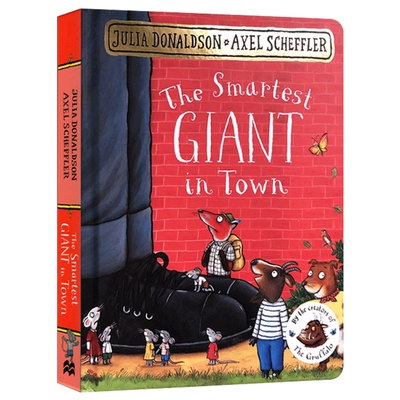 城里美丽的巨人 纸板书 英文原版 The Smartest Giant in Town 朱莉娅唐纳森 Julia Donaldson 经典押韵英文童话 英文版英语书籍