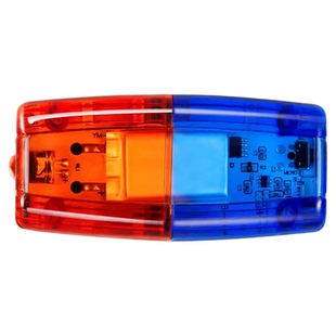 肩式爆闪灯夜间警示安全闪光灯肩膀红蓝肩灯保安LED充电执勤闪烁