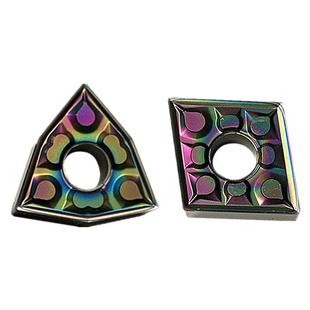 彩色高硬钢数控刀片WN08 TN16 CN12 VN16 CC09七彩淬火钢钛合金刀