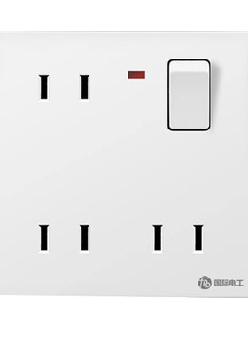 国际电工86型二二二插带开关