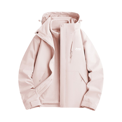 JEEP SPIRIT羽绒冲锋衣男女新款秋冬季超好看三合一户外加厚外套