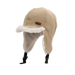 冬季加绒帽子女款保暖户外骑车防寒护耳雷锋帽加厚鸭舌飞行员帽男