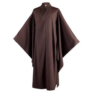 慧悟僧服海青女居士服男和尚服大褂台湾麻纱四季款不透明禅修海清