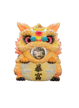 创意国潮醒狮家居摆件