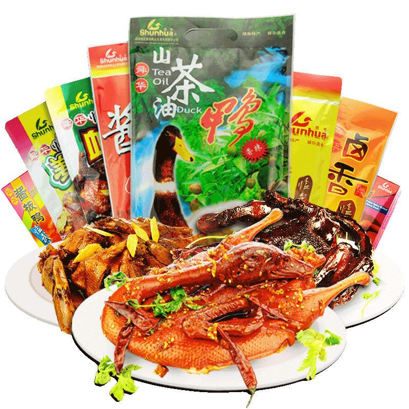 舜华临武鸭山茶油鸭湖南酱板鸭郴州特产卤味零食小吃端午送礼