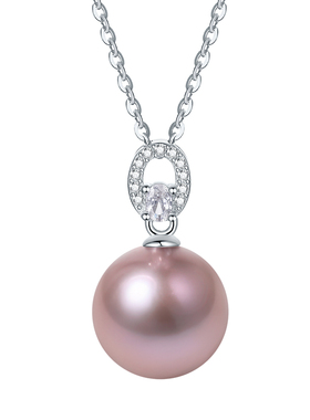 周六福S925银淡水珍珠项链女