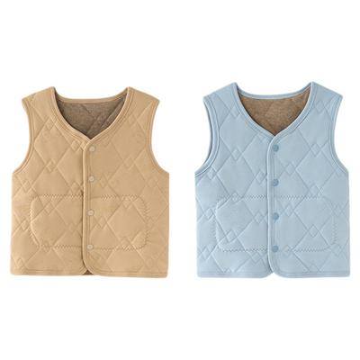 儿童校服神器羊毛加绒加厚背心