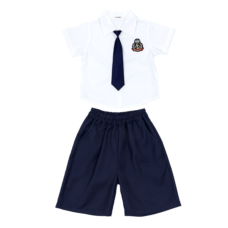 儿童典礼服装幼儿园夏天拍照衣服小学生套装英伦园服大班服表演服