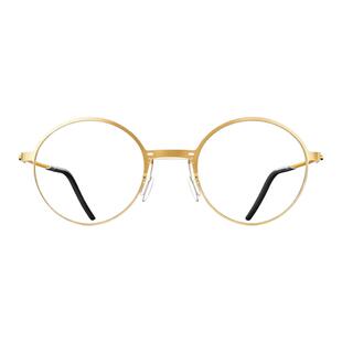 德国MARKUST 24k金 圆框简约舒适近视商务送礼高品质男女眼镜框