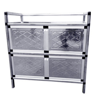 不锈钢铝合金柜子橱房柜子储物柜多功能柜餐边柜碗橱碗柜床头柜