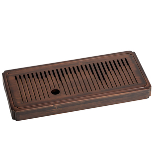 胡桃木茶盘家用小型储水式干泡盘茶托盘功夫茶现代简约小茶台大号