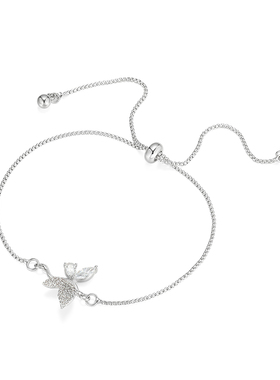 旭平抽拉式微镶蝴蝶抽拉手链女简约ins风时尚简约通勤易搭手饰