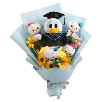 唐老鸭迪士尼米老鼠毕业花束