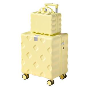 2026新款行李箱20寸18小型可登机箱女短途旅行拉杆密码皮箱子母款