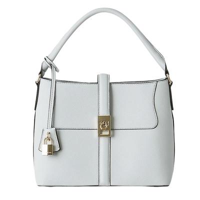 FRAYI.D仿皮金属扣手提单肩包