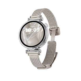 适用华为gt5手表表带gt6高级麦穗款gt4女士磁吸卡扣精致watch5/4pro金属时尚表链女款gt3新款腕带ES创意透气