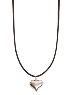 系绳爱心项链长款毛衣链女新款