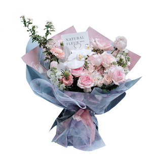 郁金香鲜花花束同城速递玫瑰花北京花店送朋友生日小时达思南香山