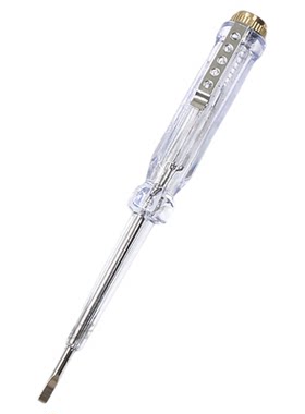 德力西测电笔感应螺丝刀验电压器专用电工试断线字高亮度家用彩灯