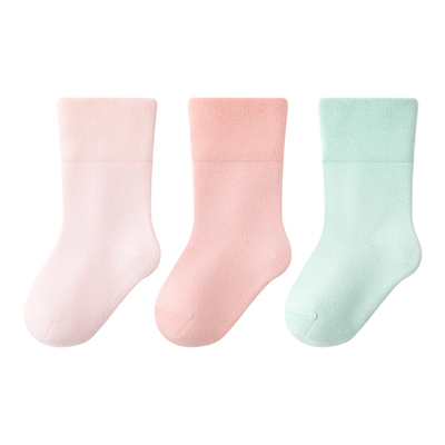 小龙人100%纯棉袜无骨春秋童袜