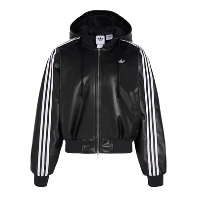 Adidas/阿迪达斯正品三叶草女士日常连帽保暖耐穿休闲棉服KU6857