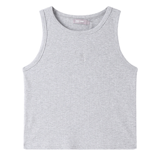 珍妮宇航局短款背心女外穿纯棉2025夏季新款修身舒适内搭小个子女