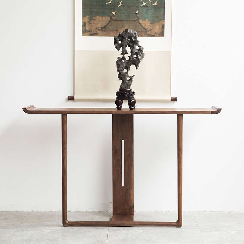 新中式纯实木玄关桌玄关台条案现代简约玄关柜长条供桌靠墙边几桌