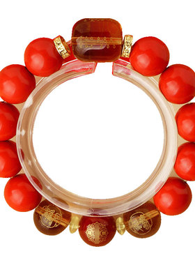 马年太岁本命年红绳手链朱砂手串