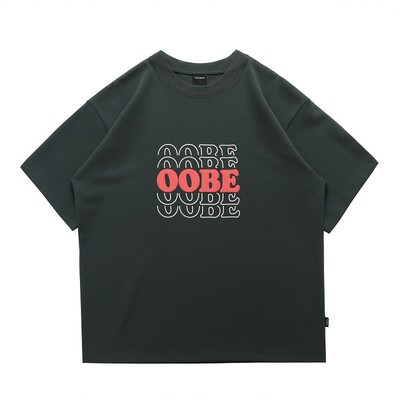 日系短袖短袖t恤OCTOBEE发泡印花