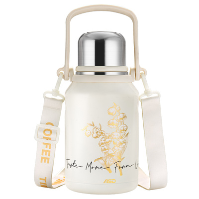 爱仕达铃兰保温杯大容量泡茶水杯