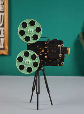 老式放映机模型7080年代怀旧老式物件复古道具摄影橱窗装饰摆件